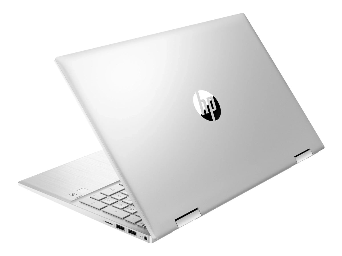 Pavilion x360 Laptop 15-er0051nr - Flip design -  Core i5 1135G7 / 2.4 GHz - Win 10 Home 64-bit - Iris Xe Graphics - 8 GB RAM - 512 GB SSD NVMe - 15.6" IPS touchscreen 1920 x 1080 (Full HD) - Wi-Fi 6 - natural silver - kbd: US