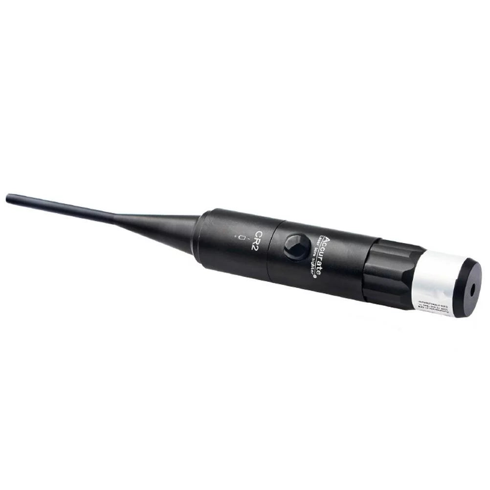 BTBXMO Bore Sight Kit with Big Button Switch for 0.177 to 0.50 Caliber with 9 Plastic Hard Joint Adapters # Green Sight