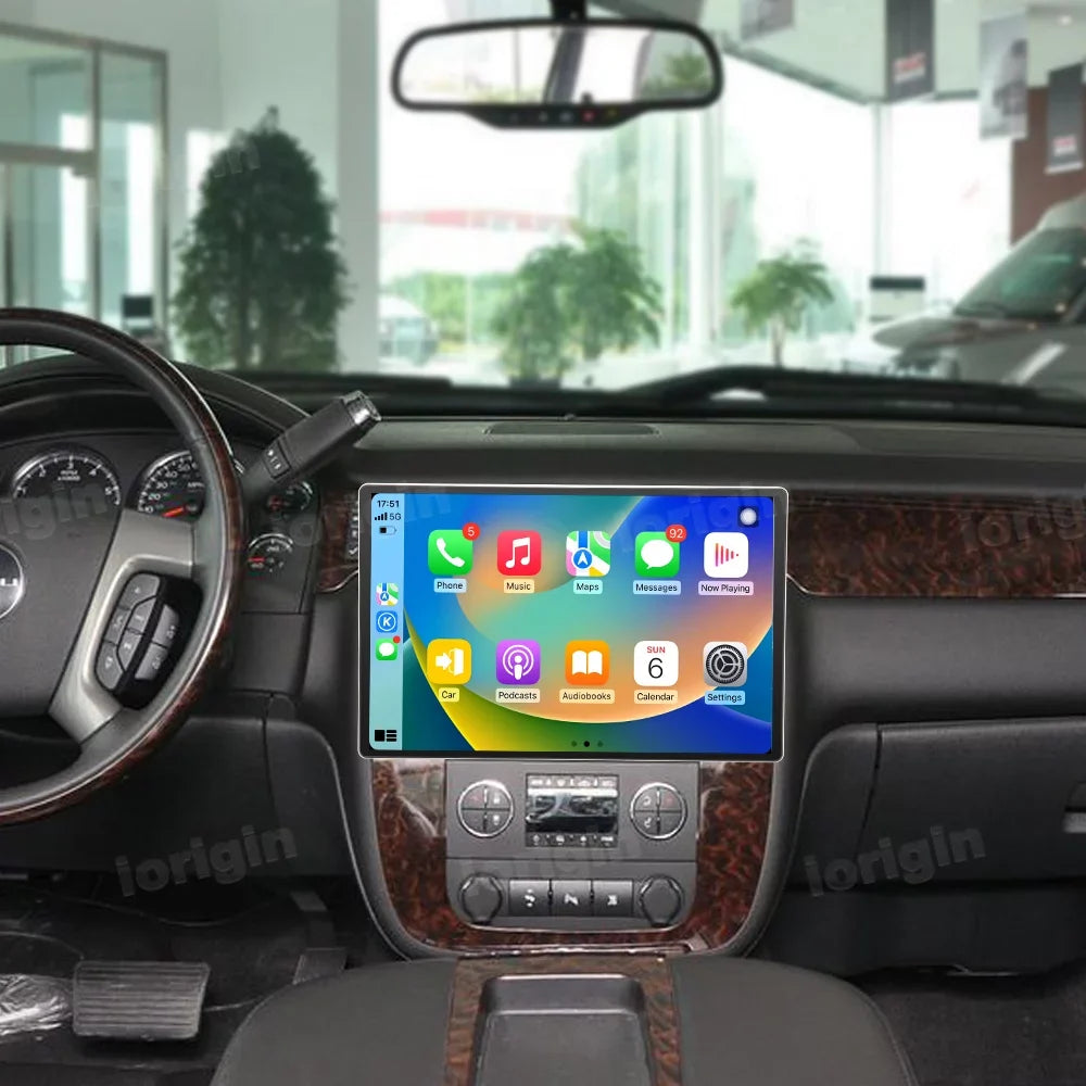13.3" Android 12 Car Radio Stereo for GMC Yukon Chevrolet Chevy Tahoe Suburban 2007-2012 with  CarPlay Android Auto Built in