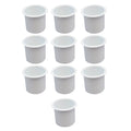 10 Cup Holder Plastic Pocket Recessed Drop In Insert Universal for ship RV Car Truck Sofa Game Table Marine Pontoon Motorhome Camper White