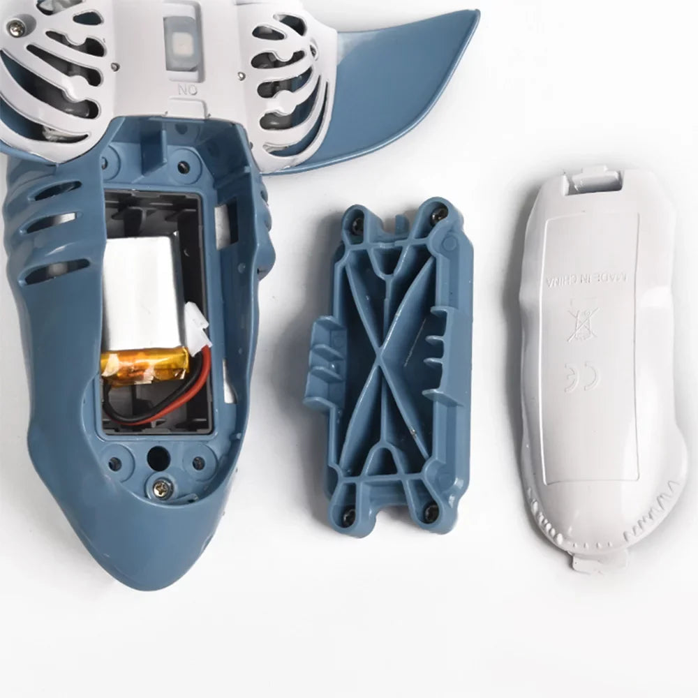 Abody Mini RC Shark Remote Control Toy Swim Toy Underwater RC vessel Electric Racing craft Spoof Toy Pool