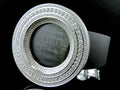 Mens Simulated Diamond Designer Watch In White Gold Finish (Exclusive Bezel)