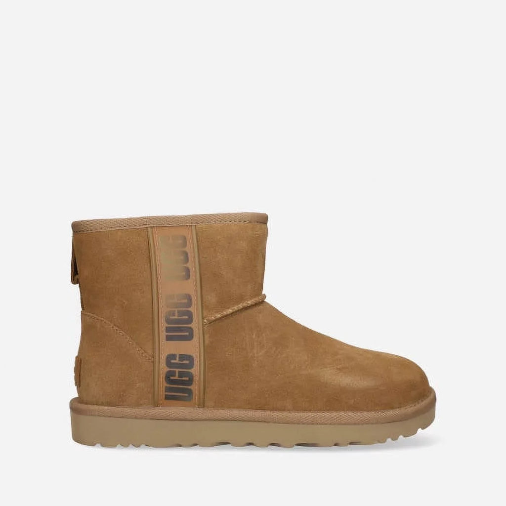 UGG Women's Classic Mini Side Logo Ii Boots  CHESTNUT