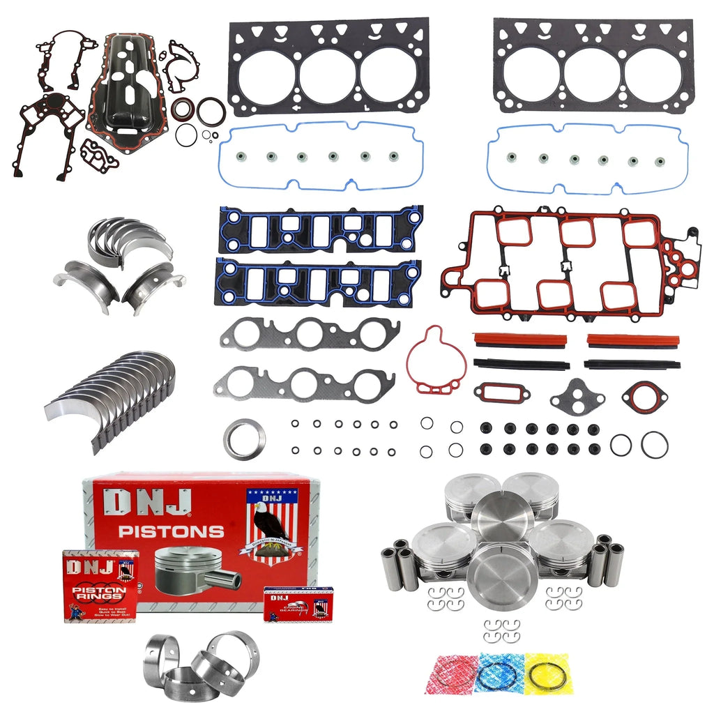 DNJ EK3144 Engine Rebuild Kit Fits Cars & Trucks 1997-2003 Buick Chevrolet Oldsmobile Pontiac 88 Bonneville Grand Prix Impala Intrigue LeSabre LSS Lumina Monte Carlo Regal 3.8L OHV 12V VIN K
