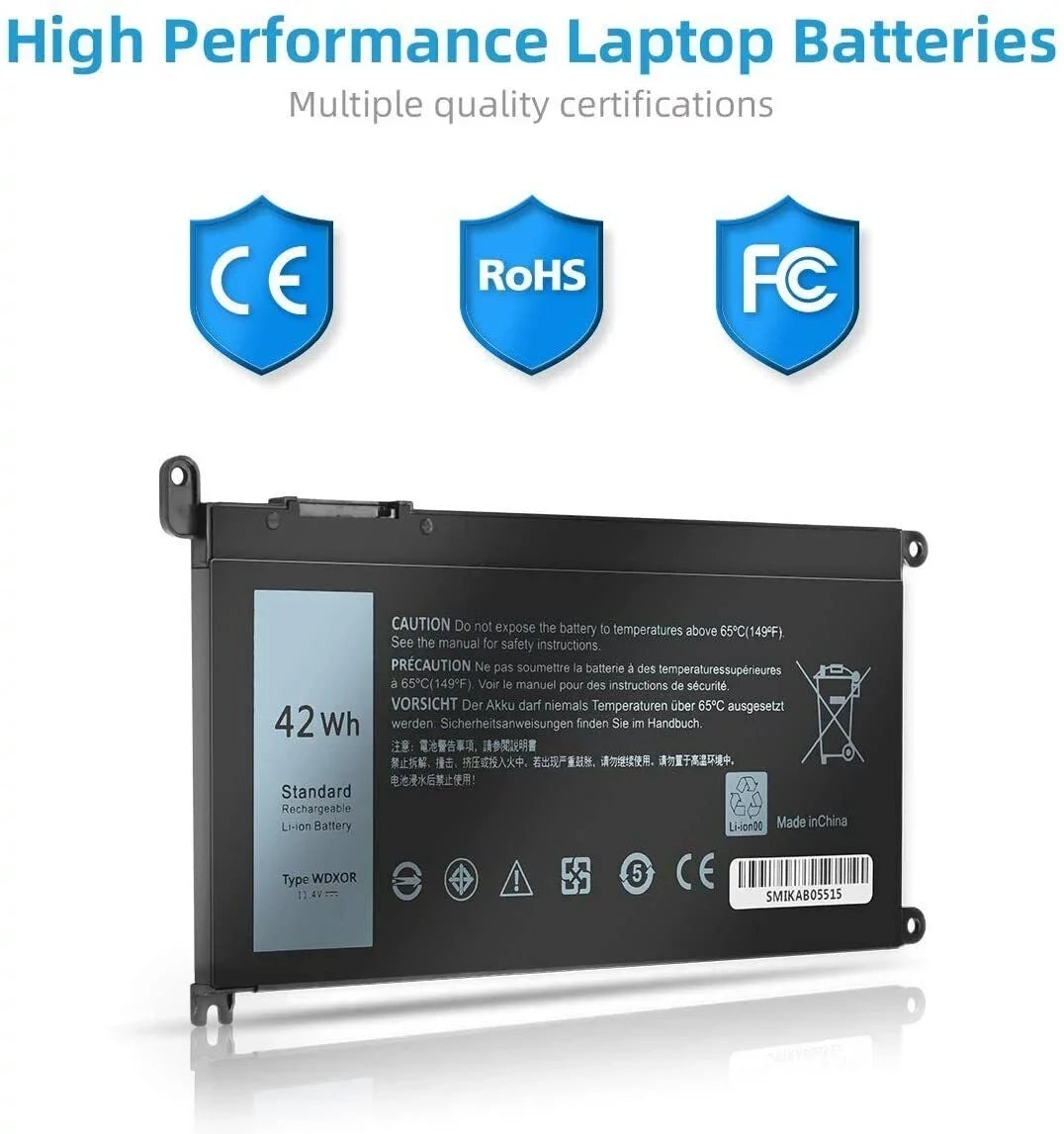 10x Battery WDX0R For  Inspiron 15 5567 5568 13 5368 7368 7569 7579 FC92N