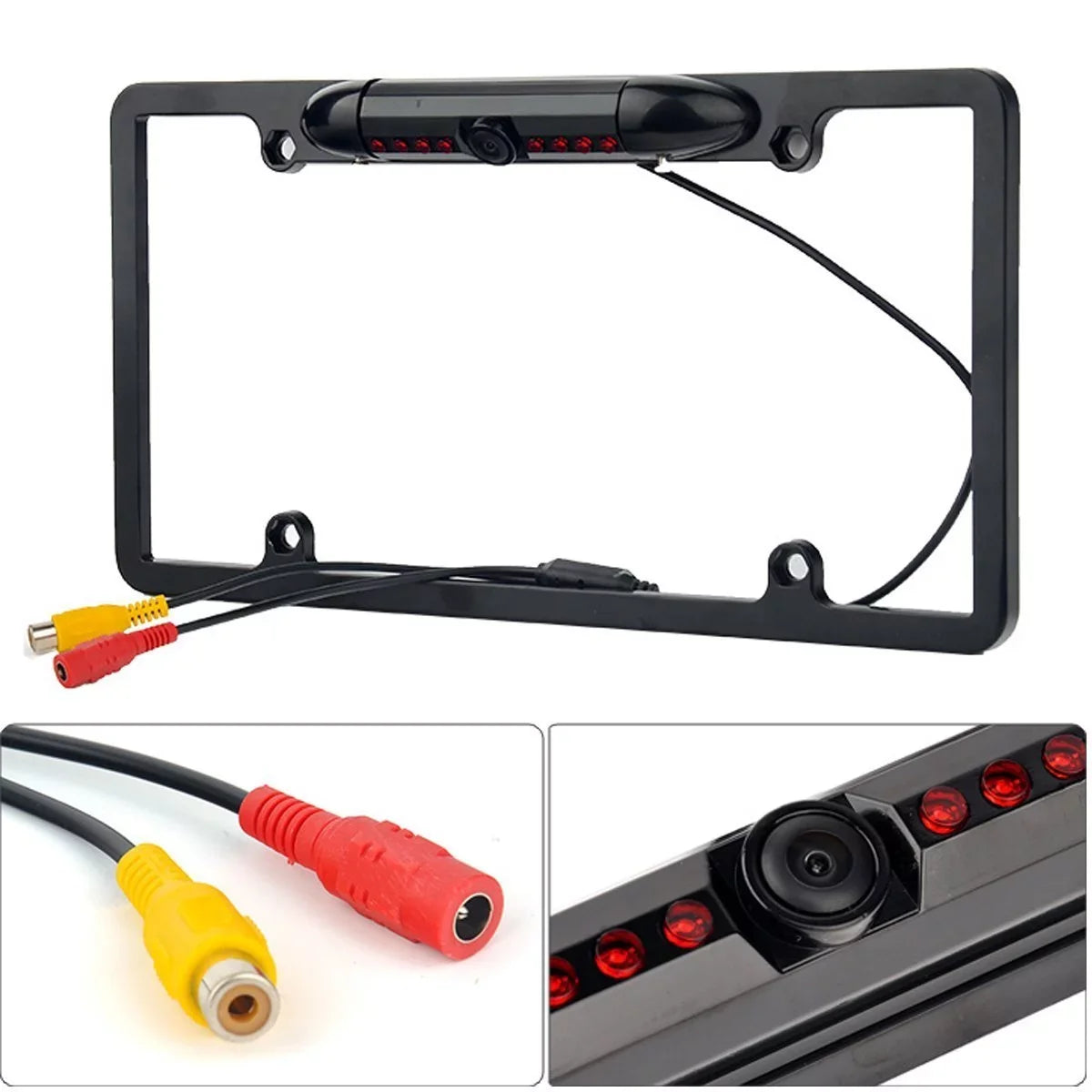 FOR PIONEER AVH-X4500BT NIGHT VISION - COLOR REAR VIEW CAMERA - BLACK FRAME