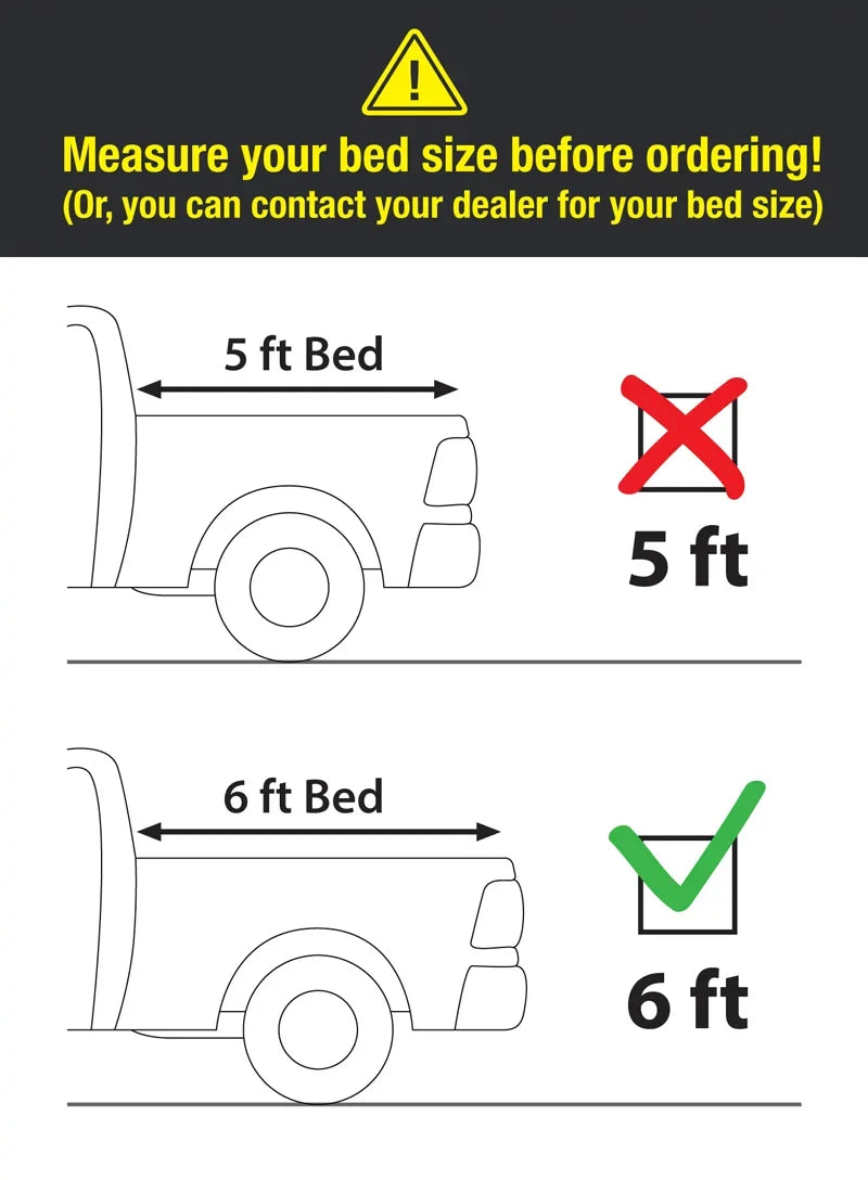 MaxMate Soft Roll-up Truck Bed Tonneau protector appropriate with 2022-2024 Nissan Frontier | 6' (73") Bed | TCN169058