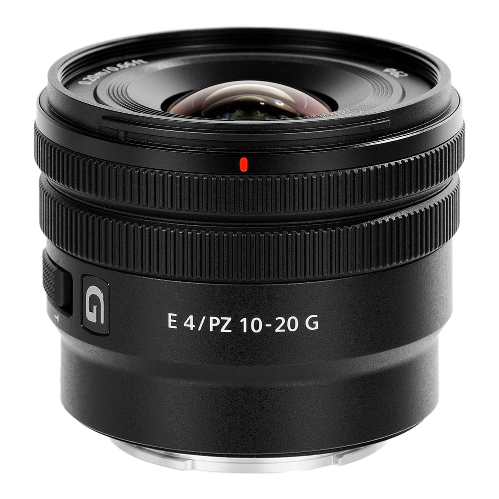 E 10-20mm f/4 PZ G Lens + MACRO, UV-CPL-FLD Filter - 32GB Accessory Kit