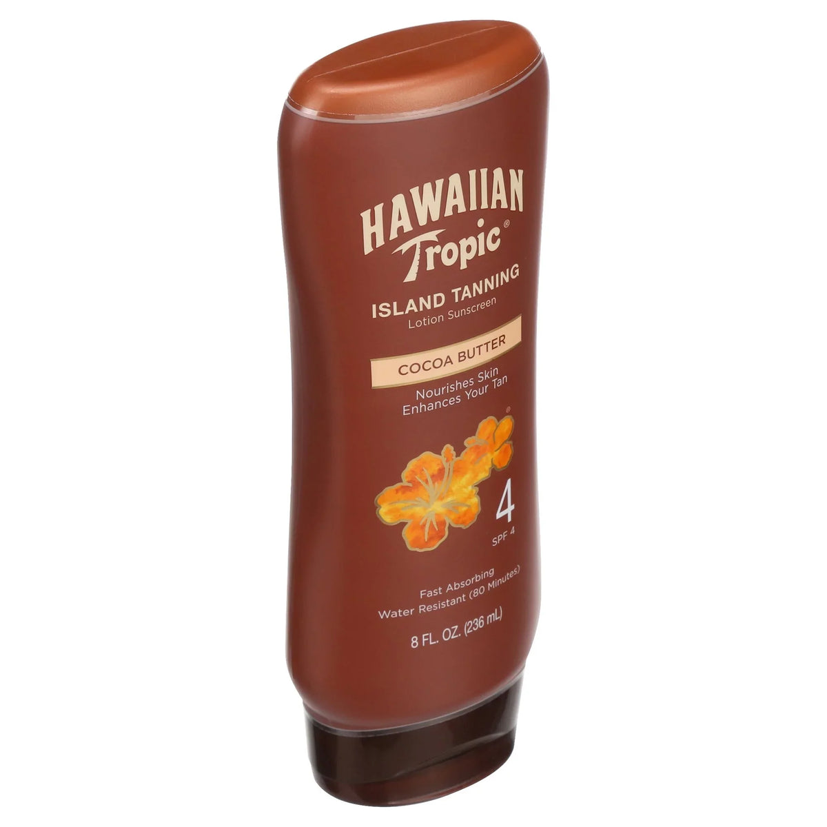 Hawaiian Tropic Tanning Lotion Protects Skin Pamper Nourishing  Spf 4, 8 oz