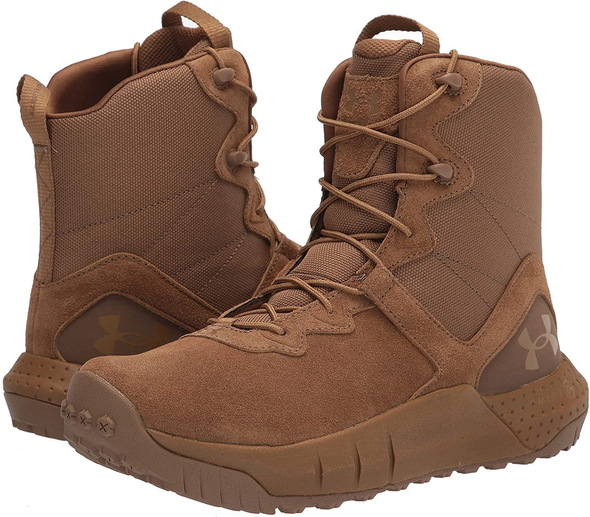 Under Armour Men's Micro G Valsetz Lthr Military and Tactical Boot, Coyote (200)/Coyote, 11 M US