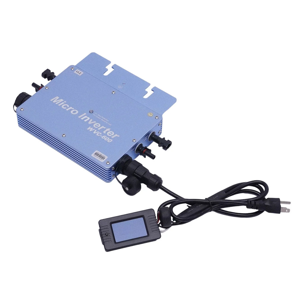 SHZICMY 600W 110V Solar Micro Inverter Grid Tie MPPT Pure Sine Wave DC to AC Waterproof