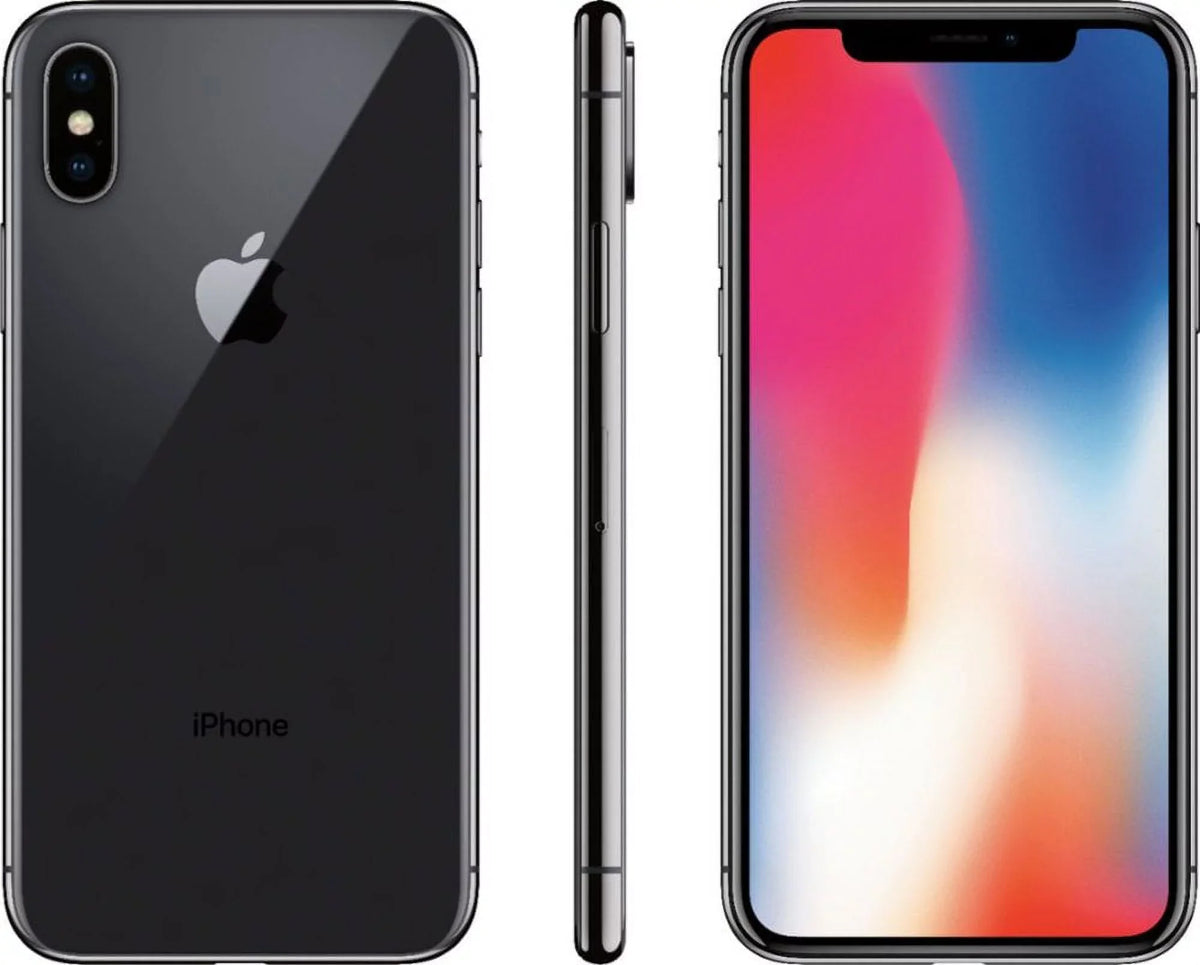 Restored  iPhone X 64GB Space Gray Fully Unlocked Smartphone (Refurbished)