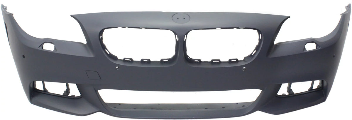 Front BUMPER protector suitable For  5-SERIES 2014-2016 Primed with M Pkg with PDC Sensor Holes and Side View Cam Sedan/Hybrid
