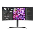 UltraWide QHD 34-Inch Curved Computer Monitor 34WQ73A-B, IPS with HDR 10 Compatibility, Built-In KVM, and USB Type-C, Black