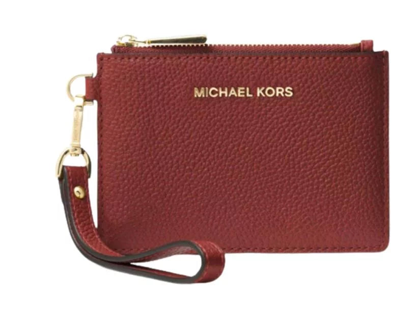 MICHAEL KORS Red Leather Coin Purse