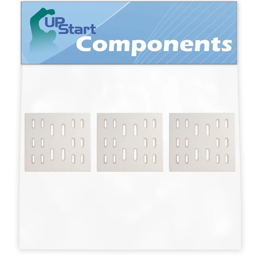 3-Pack BBQ Grill Heat Shield Plate Tent Replacement Parts for Bakers And Chefs 9905TB - appropriate Barbeque Ceramic Flame Tamer, Guard, Deflector, Flavorizer Bar, Vaporizer Bar, Burner wrap 8"