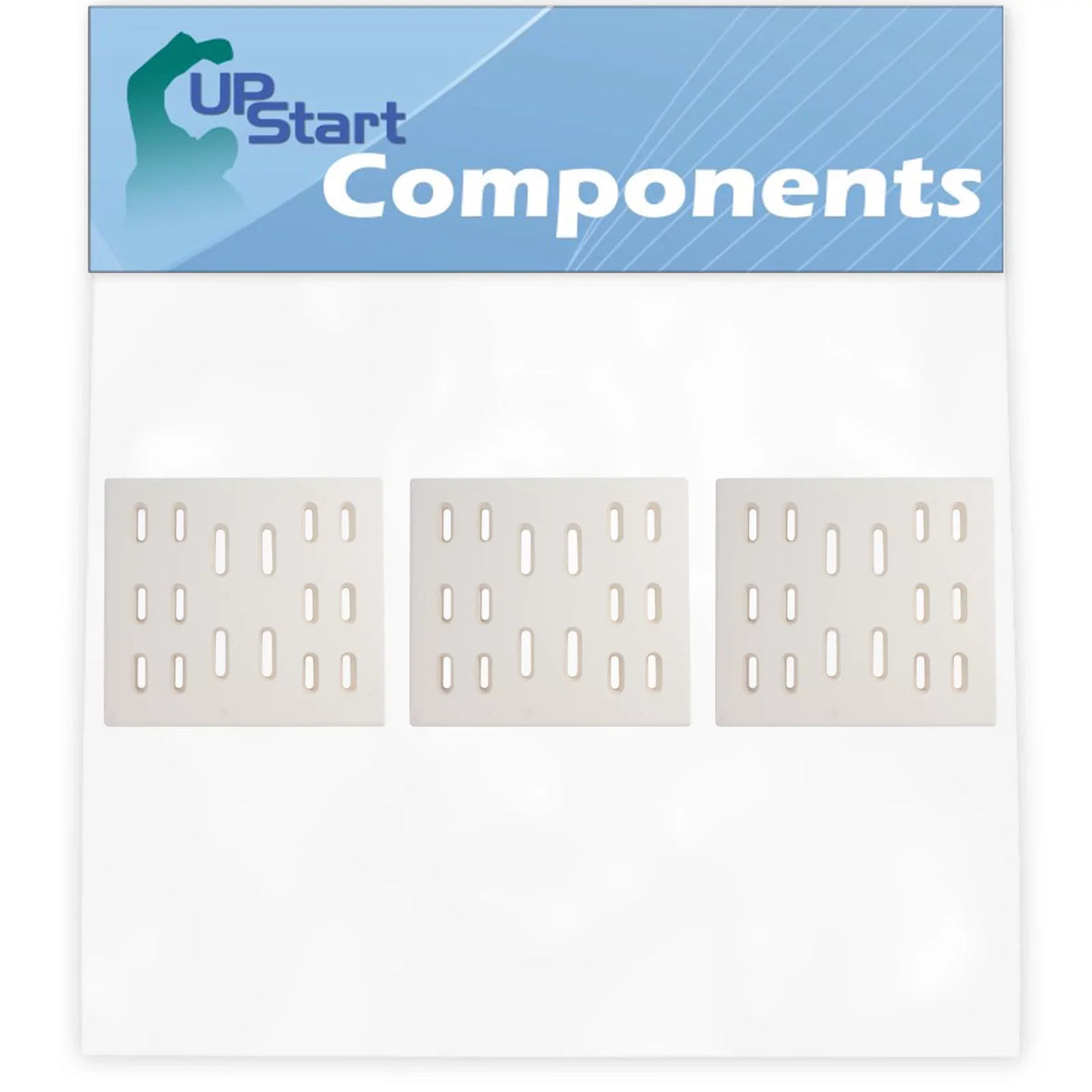 3-Pack BBQ Grill Heat Shield Plate Tent Replacement Parts for Bakers And Chefs 9905TB - appropriate Barbeque Ceramic Flame Tamer, Guard, Deflector, Flavorizer Bar, Vaporizer Bar, Burner wrap 8"