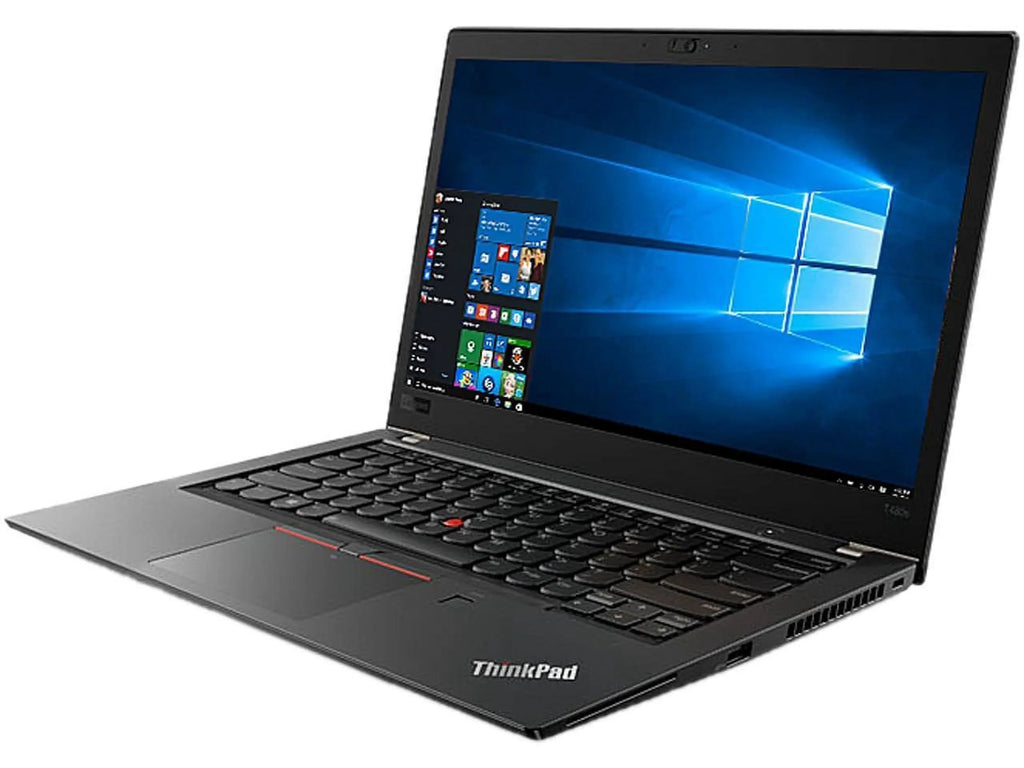 ThinkPad T480s Windows 10 Pro Laptop -  Core i7-8550U, 8GB RAM, 1TB PCIe NVMe SSD, 14" IPS FHD 1920x1080 Matte Display, Fingerprint Reader, 4G LTE WWAN, Black