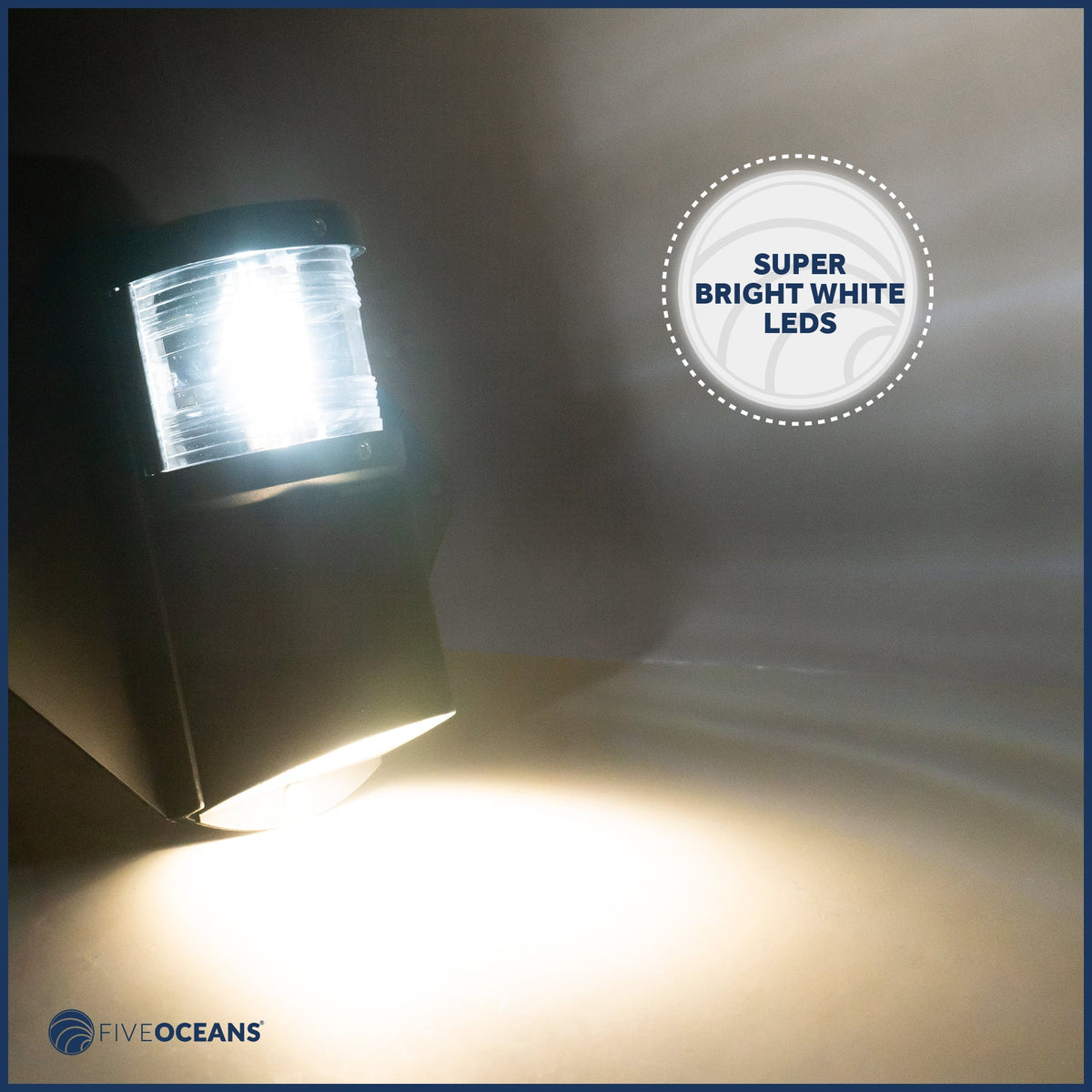 Five Oceans Combination Masthead and Deck Light, LED Masthead Deck Spreader Light, 12V, Vertical Mount for Sailboat - FO3837