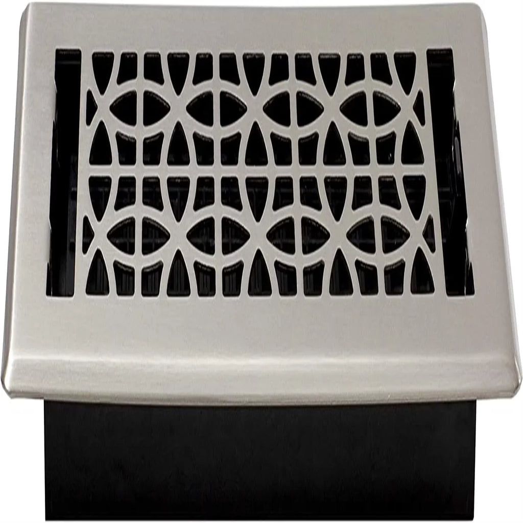 Eclipse Plated Floor Register, Nickel
