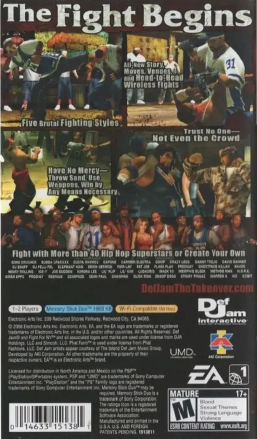 Def Jam: Fight for NY - The Takeover | PSP | PlayStation Portable
