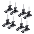 DuBois 51045-P4 Mini T Track Hold Down Clamps Woodworking Series, 3-3/4" x ¾ Reinforced Plastic Clamps with Steel T-Bolts, 8PK