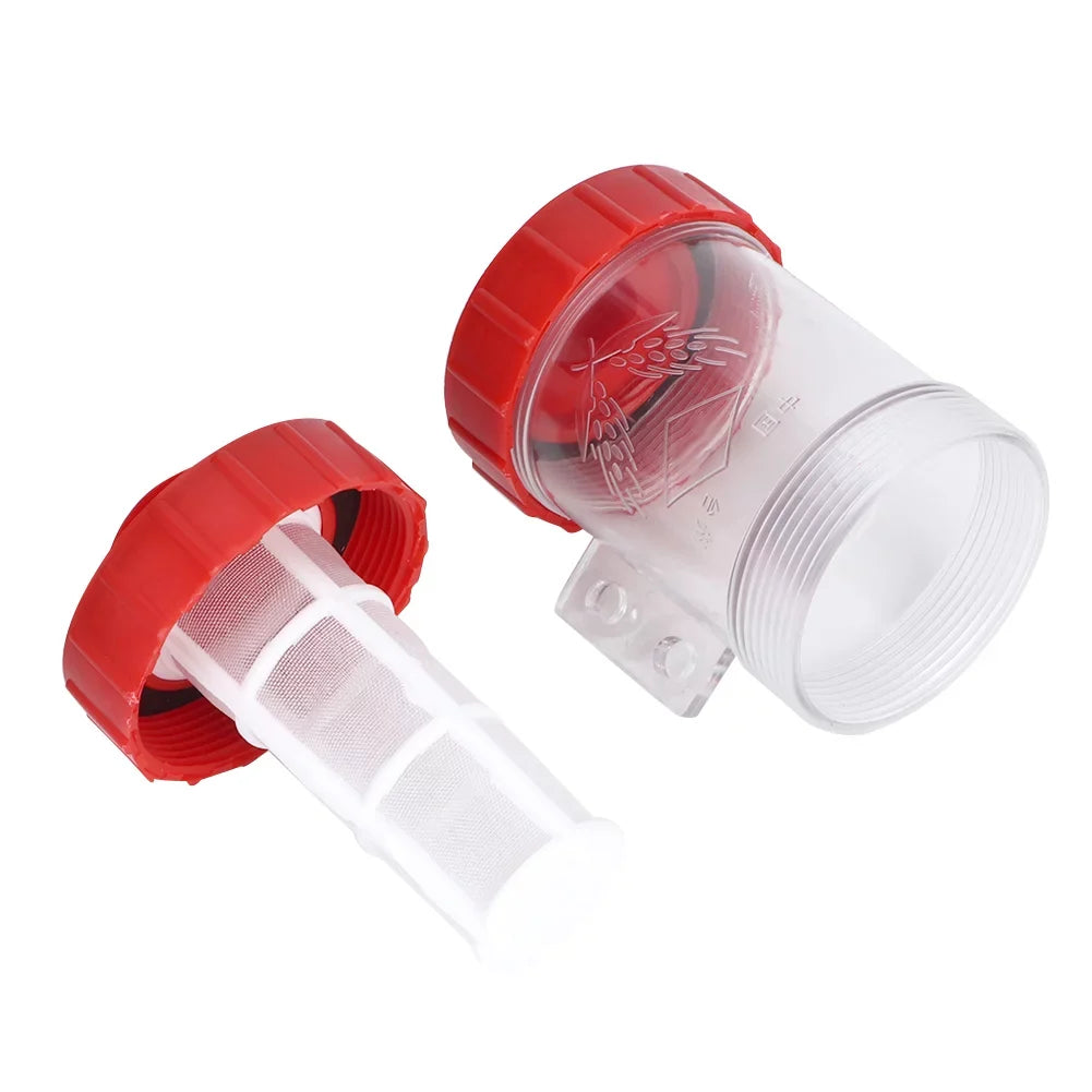 Tarente Agricultural In-Line Mesh Filter High Flow moisture Pump Transparent Filter (G3/4in)