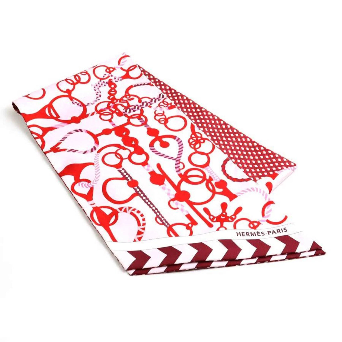 Pre-Owned HERMES Scarf Muffler Maxi Twilly Silk Ladies (Good)