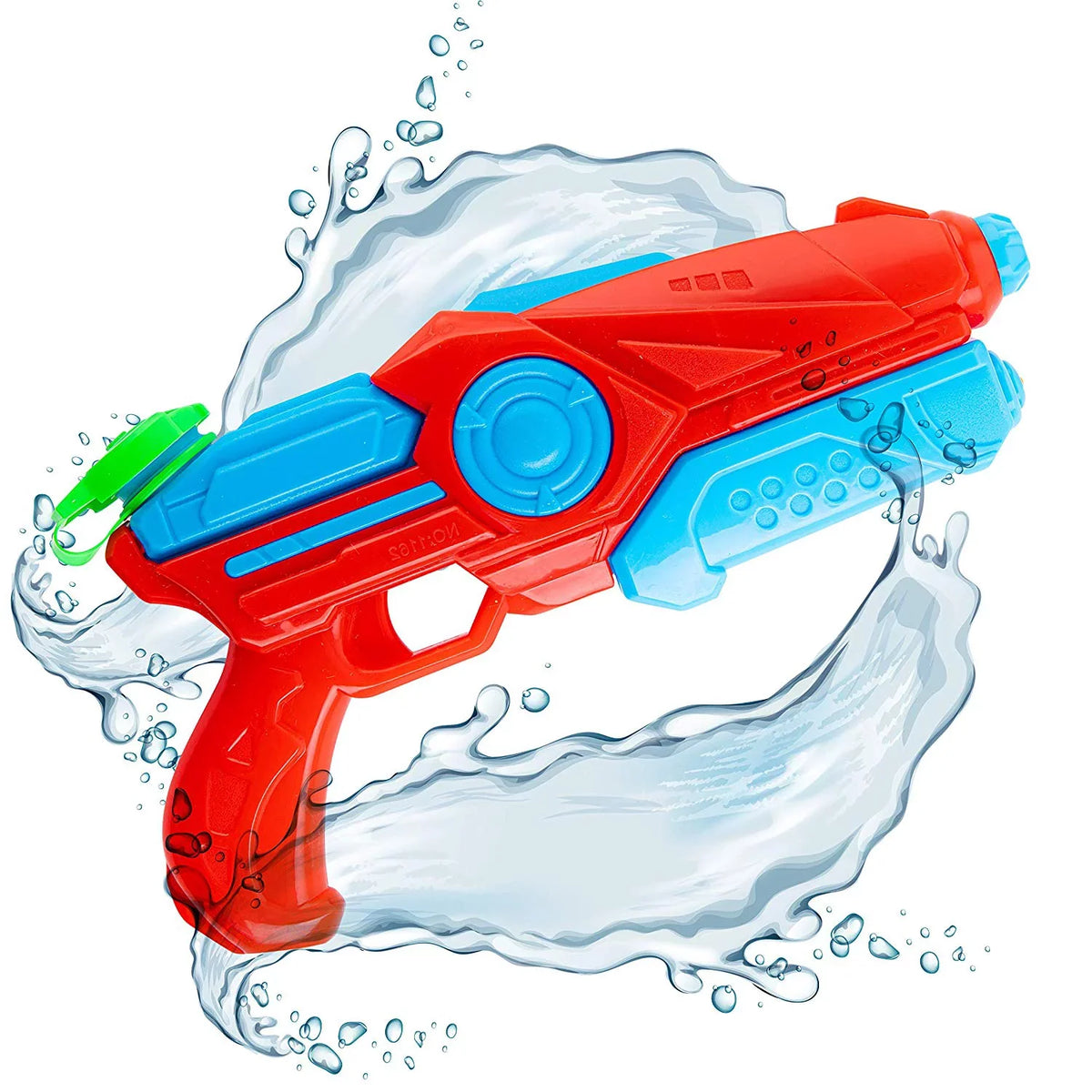 Prextex Red Plastic aqua Shooter Blaster Squirt Guns, 4 Pack Girls and Boys