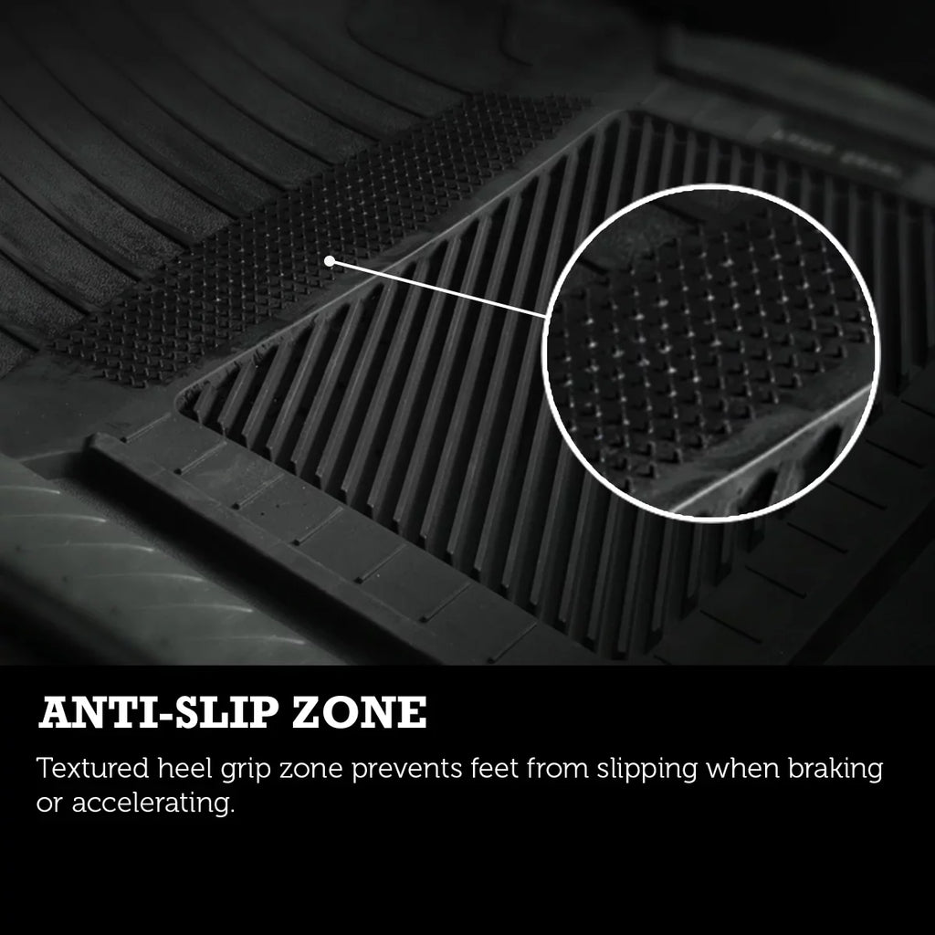 PantsSaver Custom Fit Automotive Floor Mats for Dodge Grand Caravan 2021 All climate Protection for Cars, Trucks, SUV, Van, Heavy Duty Total Protection Black