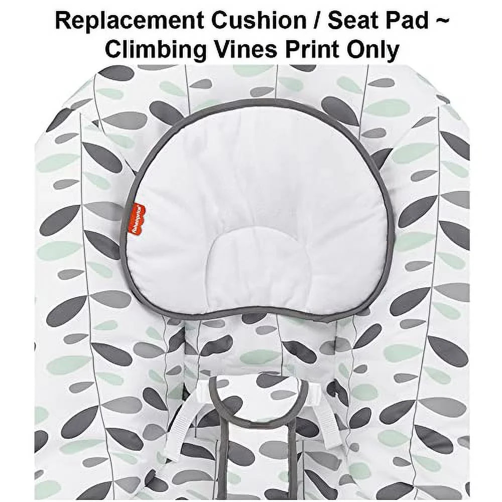Replacement Part for Fisher-Price See & Soothe Deluxe Baby Bouncer - GVG02 ~ Replacement Cushion/Seat Pad ~ Climbing Vines Print