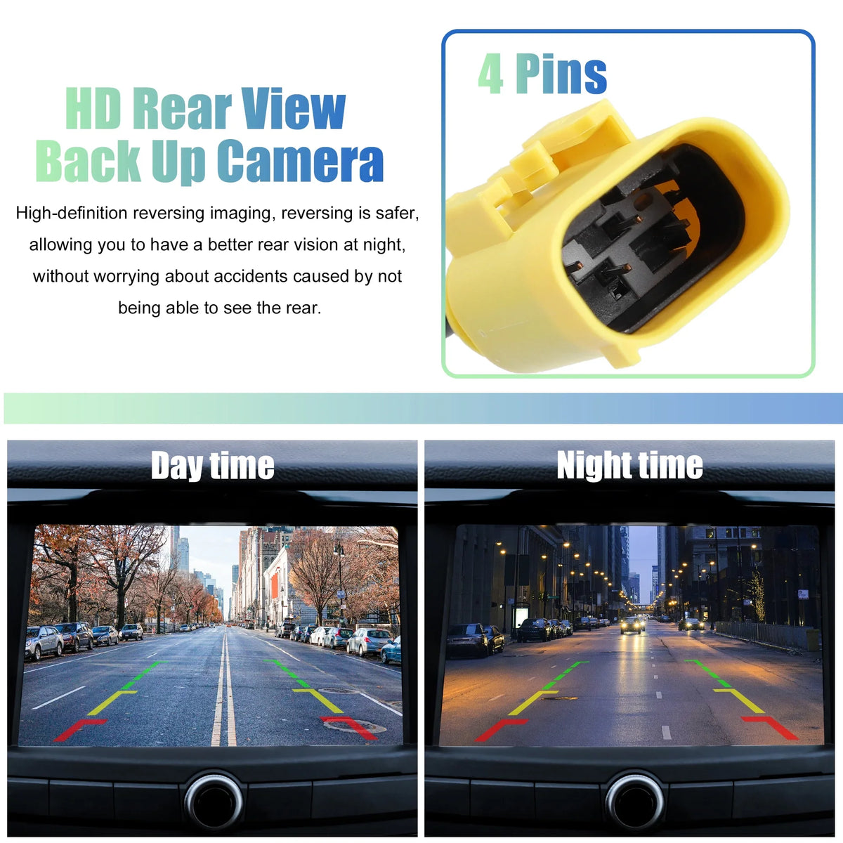 Unique Bargains Rear View Backup Camera Waterproof 95760-2P600 for Kia Sorento 2014-2015 Plastic Metal Black Yellow