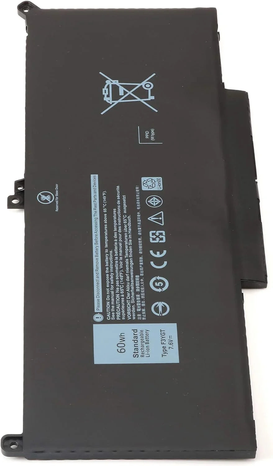New F3YGT 60wh Laptop y for  Latitude 12 7000 7280 7290/13 7000 7380 7390 p29s002 / 14 7000 7480 7490 p73g002