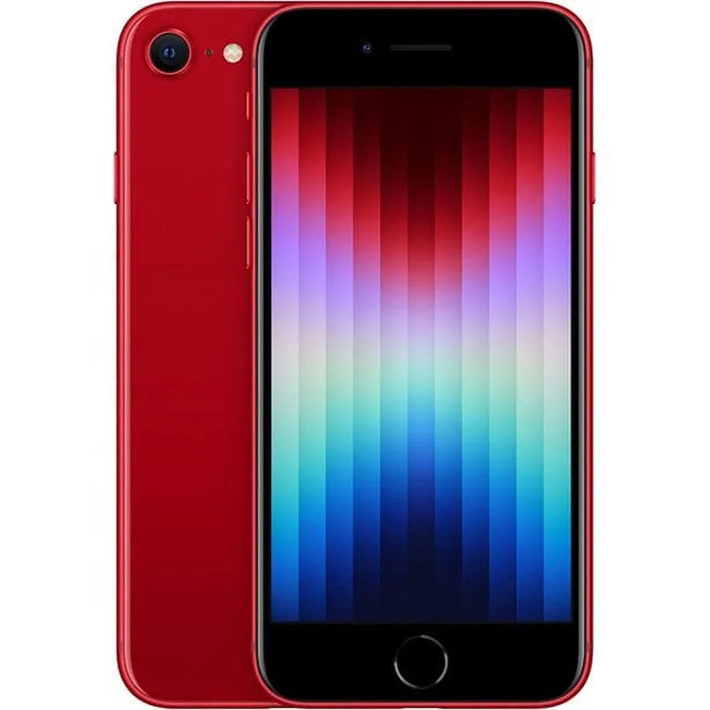 Restored  iPhone SE (3rd Gen) A2595 (Fully Unlocked) 128GB Red (Refurbished)