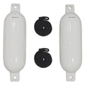 Extreme Max 3006.7201 BoatTector Inflatable Fender Value 2-Pack - 6.5" x 22", White
