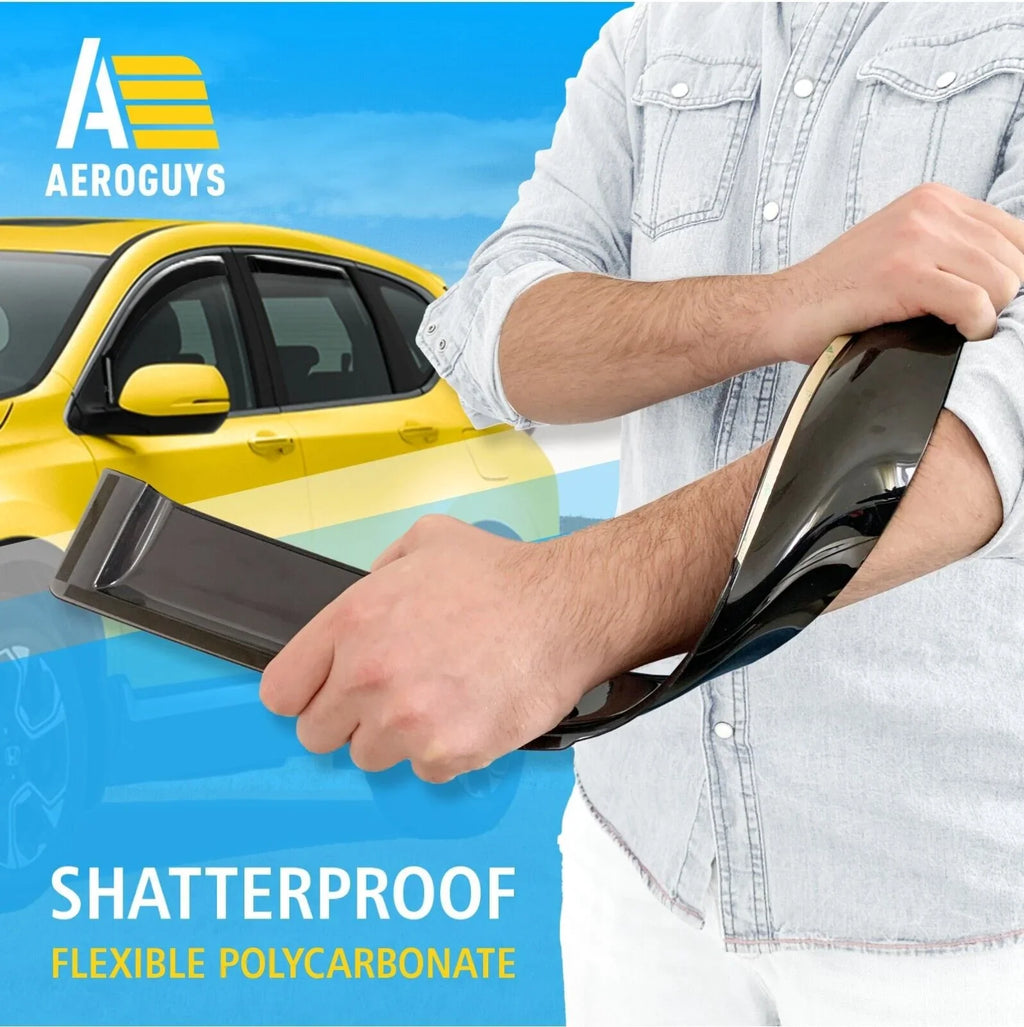 AG0064. AEROGUYS in-Channel Window Deflectors Extra Durable Window Visors Rain Guards Fit for Honda CR-V 2017-2022, Sun Visors, Wind Deflectors, Vent Visors, Car Accessories - 4pcs
