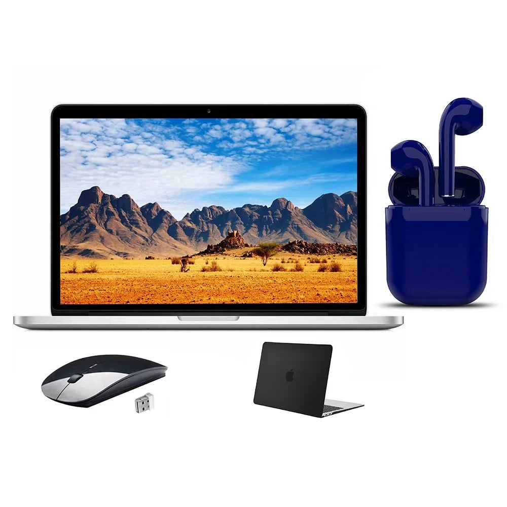 Restored  MacBook Pro 2.5GHz 13.3-inch 4GB RAM 1TB HDD Bundle: Black Case, Wireless Mouse, Bluetooth/Wireless Airbuds By Certified 2 Day Express (Refurbished)