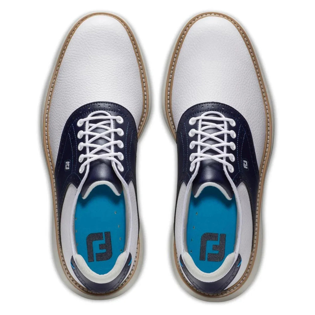 FootJoy Men's Traditions Golf Shoes 57903 - White/Gray - 11.5 - Wide
