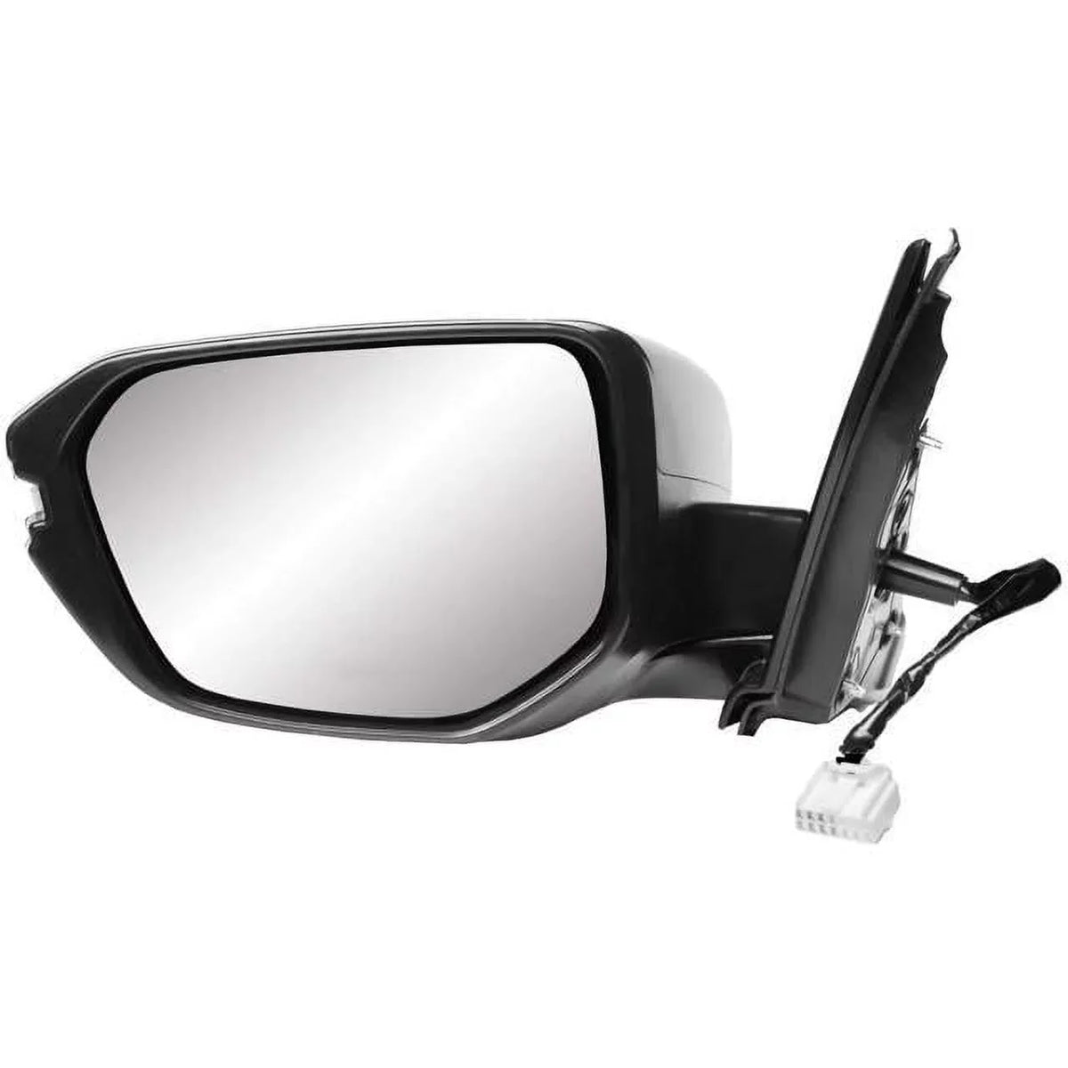 K-Source Driver Side Mirror for HONDA Civic Hatchback, (textured black w/PTM protector, w/turn signal, foldaway), w/o camera, w/o chrome trim, L, (17-20) 63636H