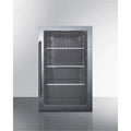 Shallow Depth Outdoor Refrigerator, Black Cabinet. 32.5 x 19 x 17 in
