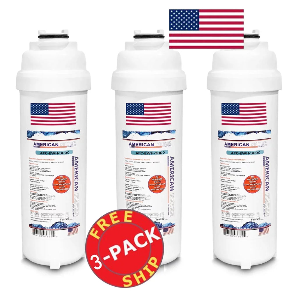 AFC Brand , moisture Fountain Filter , Model # AFC-EWH-3000 , appropriate with WaterSentry® HVR8HDBL - 3 Filters - Made in U.S.A.
