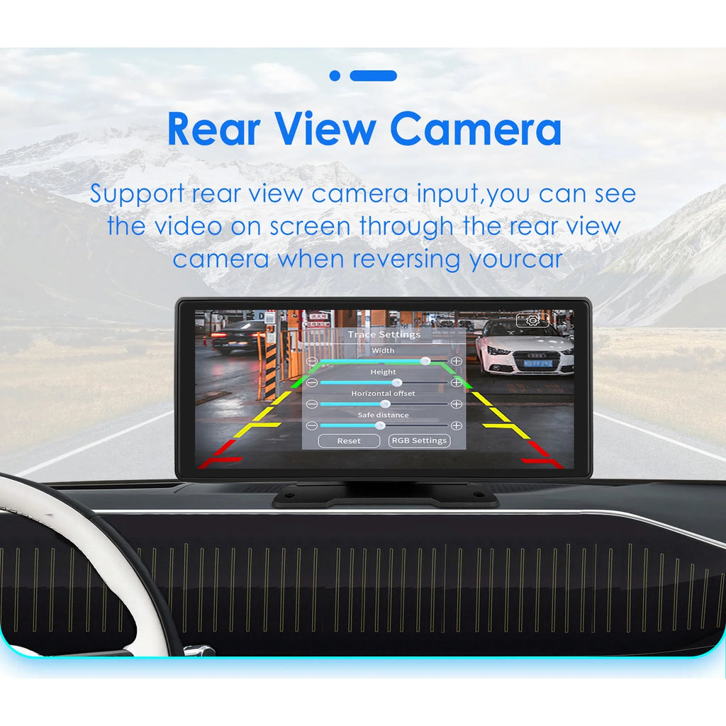 Android Auto Wireless  Carplay 360° Adjustable 10.26 Inch Touchscreen Car Radio Stereo Head Unit Bluetooth GPS Navigation Player With Backup Camera