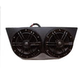 BLUAVE XQAP-B XQAP 4x Speaker Quad Pod - Black, Loaded With 6.5" RGB LED Marine Coaxial