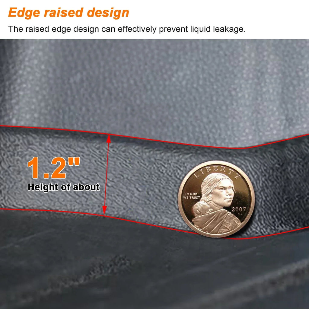 Trunk Mat Custom Fit Jeep Grand Cherokee 2011-2022 TPE Cargo Floor Carpet Rubber Car Rear Cargo Liner Protector All climate Black